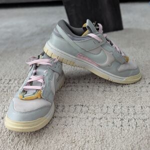 Nike Men's Gray and Pink Sneakers